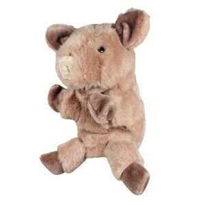 Vintage 1984 Gund Gunderpets Plush Pig Hand Puppet Soft Toy Korea Made